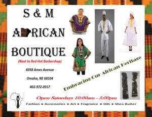 flyer dashiki - s&m african boutique